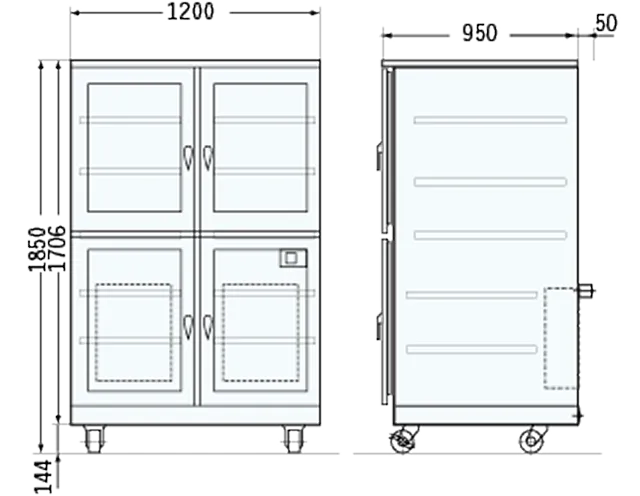 DXU-1002-LA 寸法図