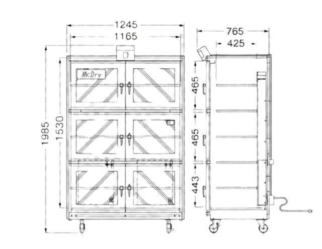MB-1001 寸法図