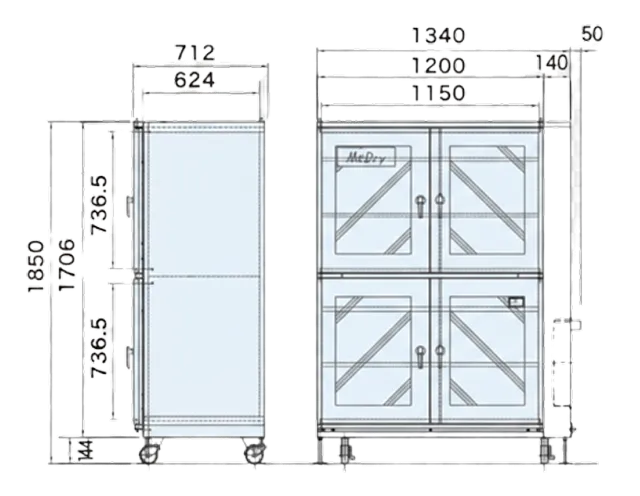 MC-1002-AD 寸法図